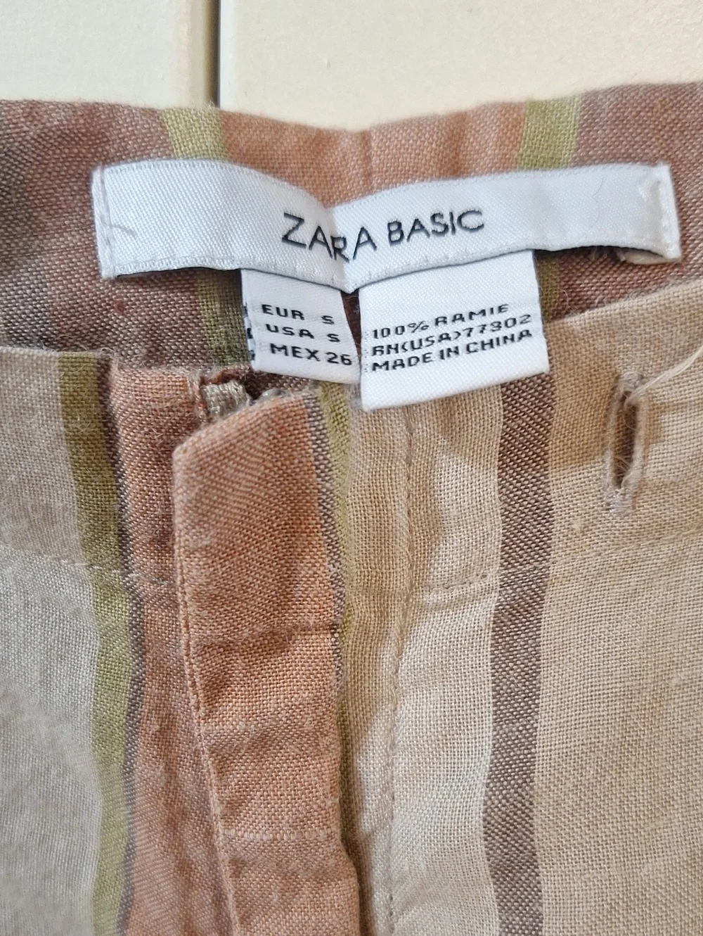 Zara Striped Boho Linen Pants.